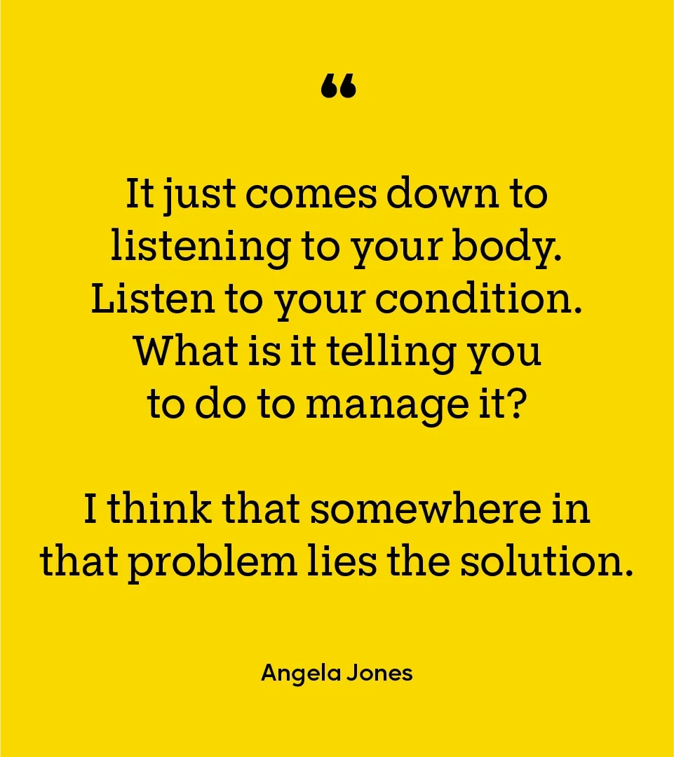 Patient Experiences: Angela Jones: Quote