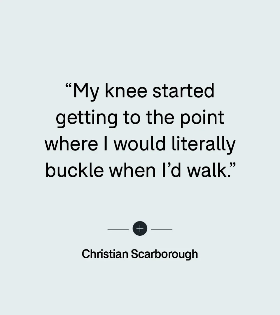 Health: Patient experiences: surgery knee scarborough-02