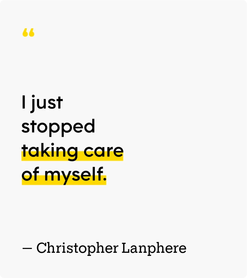 Christopher Lanphere: patient chris quote quote 1a