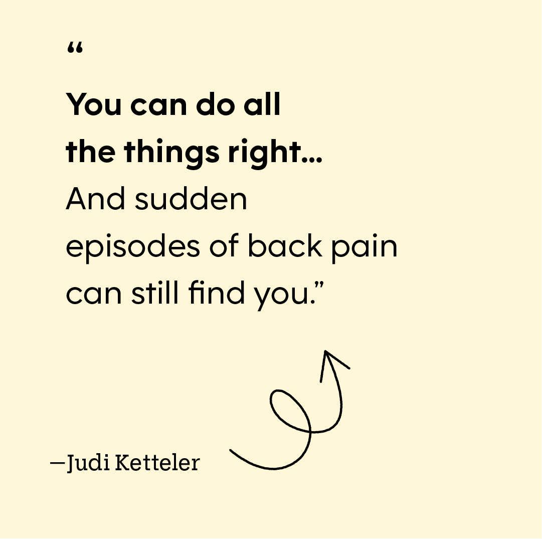 my journey back pain GFX quote
