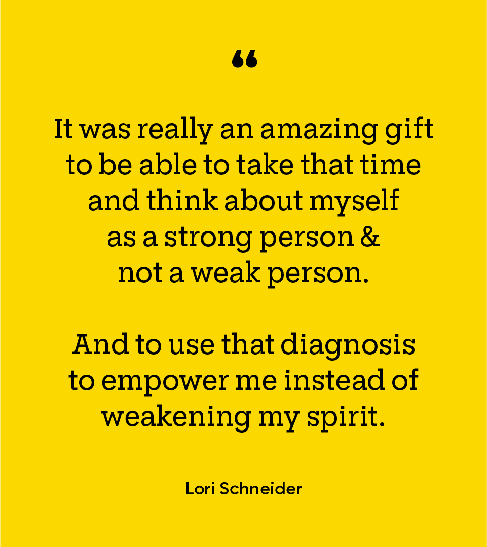 Living with MS: Schneider: Quote: Text