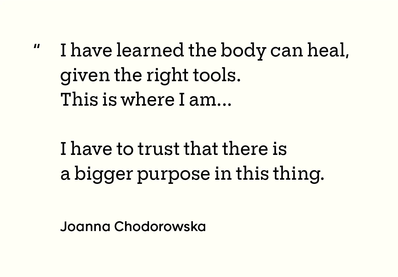 Health: Patient Experiences: patient chodorowska GFX quote 1