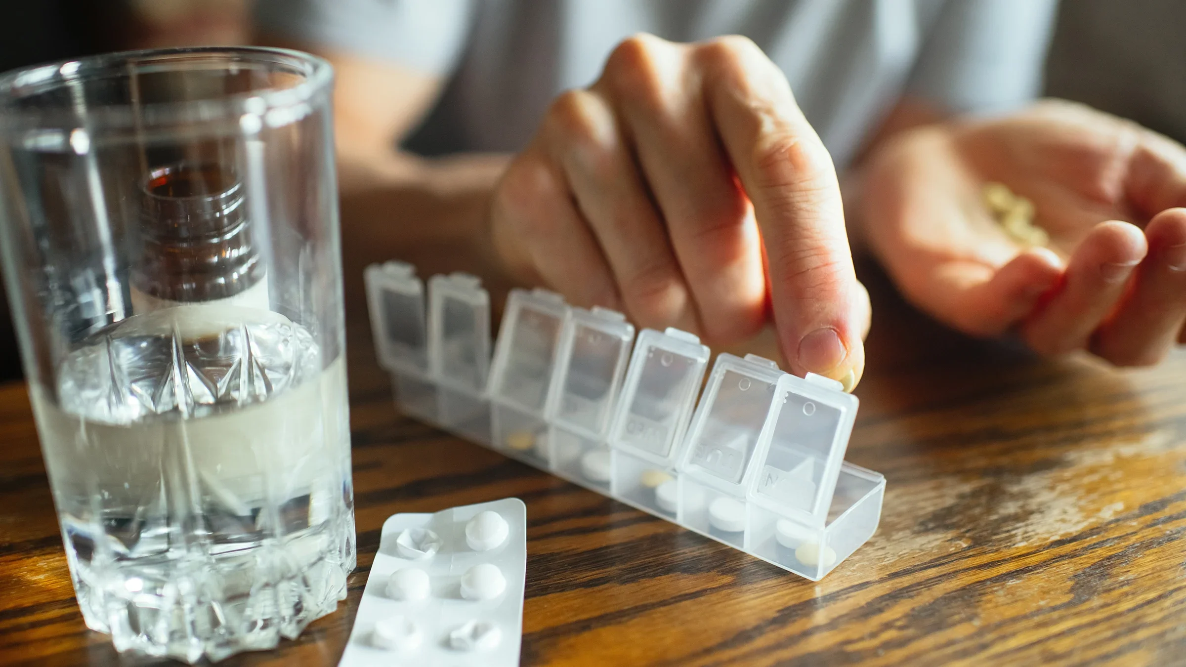 A close-up of a pill organizer.
ArtMarie/E+ via Getty Images