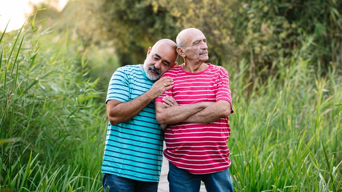 A couple is enjoying an outdoor date in the park.