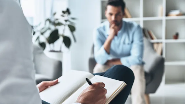 Health: Mental health: man therapy session 1015399630