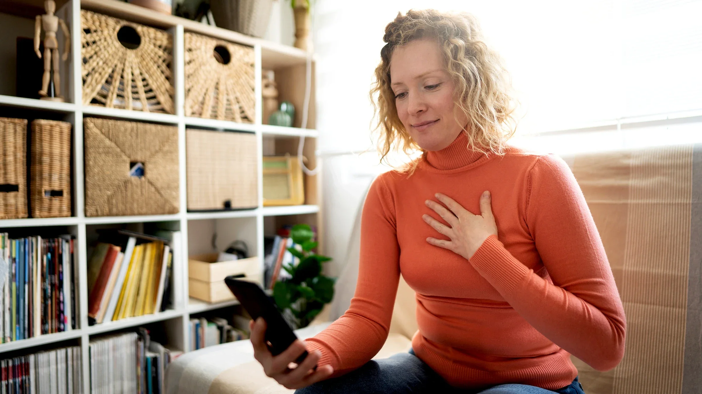 A woman remains calm while on a video call.
SrdjanPav/E+ via Getty Images