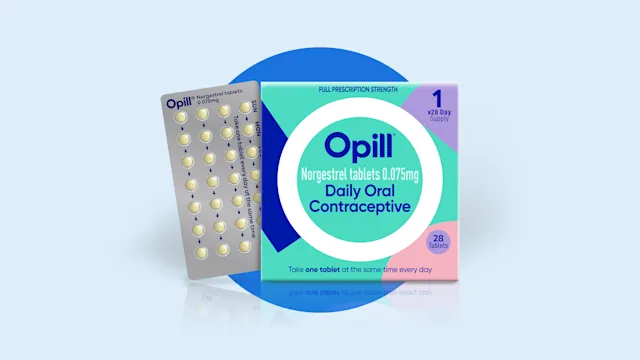 Health: Birth control: pharmacy OPIll product Perrigo