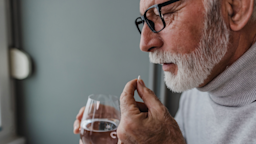 Senior man takes medicine.
Riska/E+ via Getty Images
