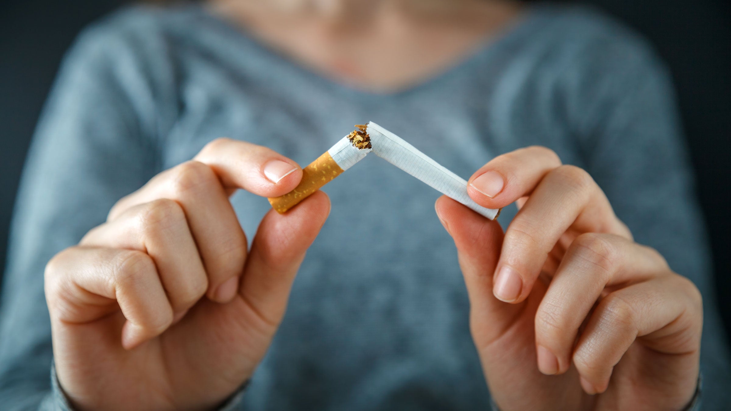 Diabetes: Smoking: close up broke cigarette 641539530