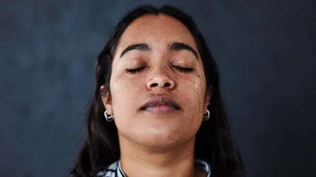 Patient advocacy: Sexual assault: woman portrait peace 1272605268