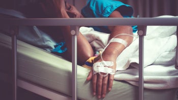 Health: Metabolic acidosis: closeup taking pills-1307406931