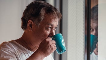 heart: man drinking coffee 1007485734