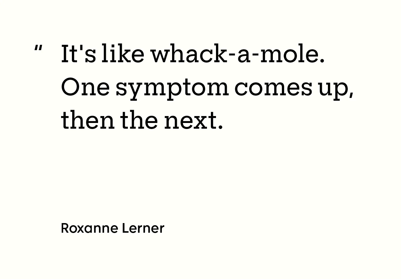 Patient story: Lupus: 10 things: Quote: Text