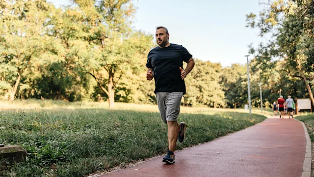 Health: Movement and exercise: man running outdoors 1643811540