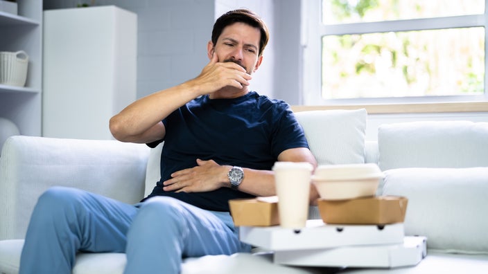 Adult with acid reflux
