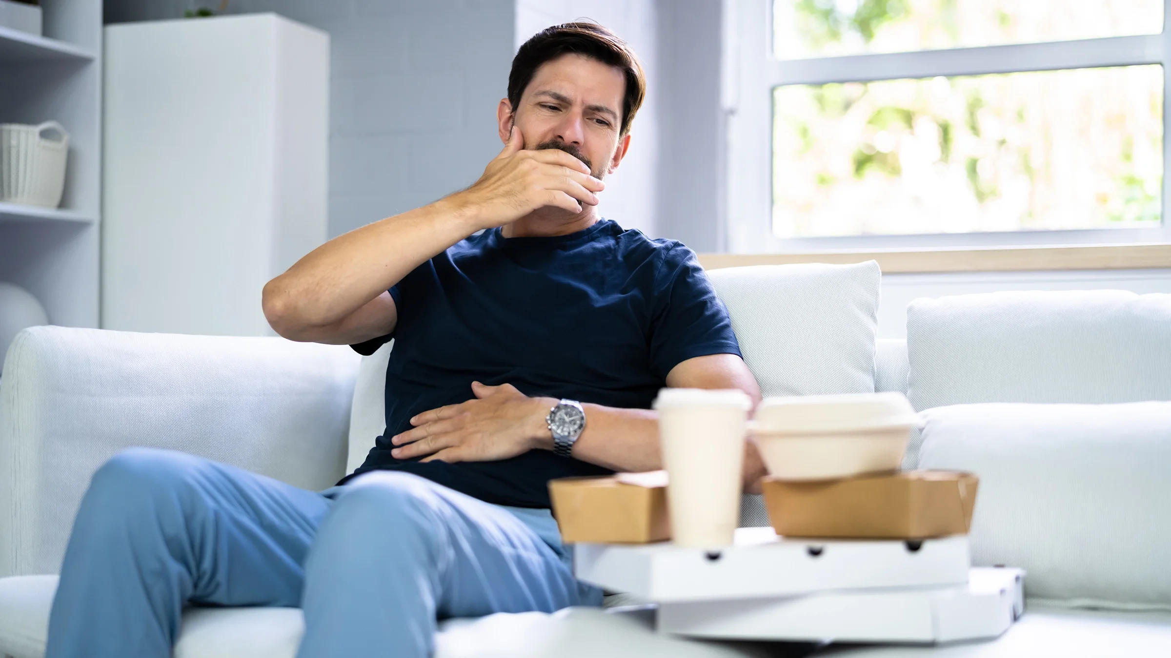 Adult with acid reflux