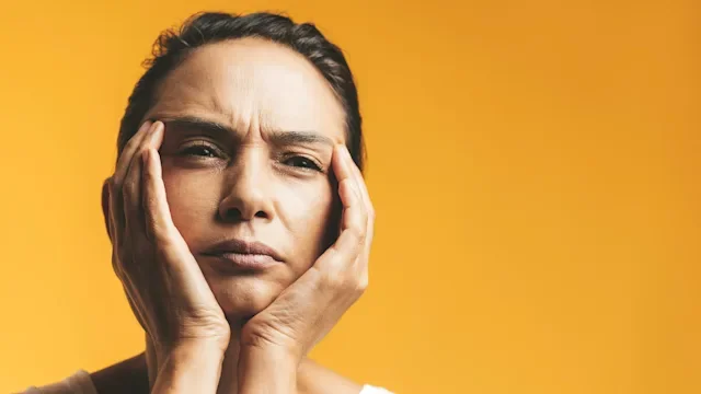 Health: Menopause: woman deep in thought 1410894581