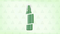 A custom graphic includes a background with a green warning sign pattern and a green foam can cut into thirds. 
GoodRx Health
