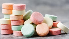Tums antacid is available in a variety of doses. For example, the regular-strength Tums dose is 500 mg, and extra strength Tums have 750 mg of medication.