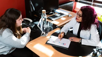 Teen Health: doctor speaking to teenager 1460592646