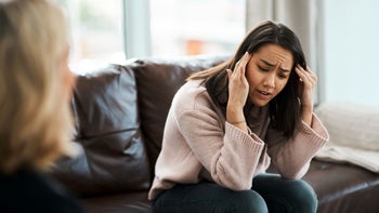 buspirone: woman in therapy session 1271554841