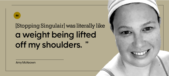 “[Stopping Singulair] was literally like a weight being lifted off my shoulders.” — Amy McKeown