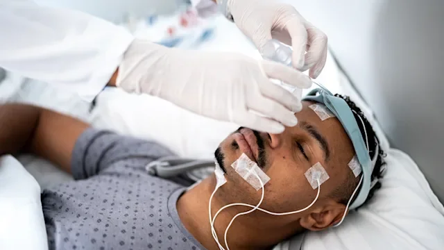 Health: Procedures: sleep study setup 1361394563