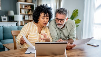 Personal finance: couple doing finances 2187329882