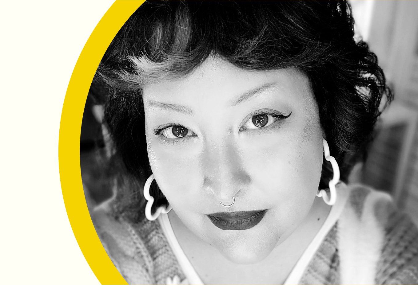 Black and white headshot of Victoria Neglia.