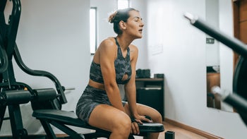 movement-exercise: woman after intense workout 1368133430