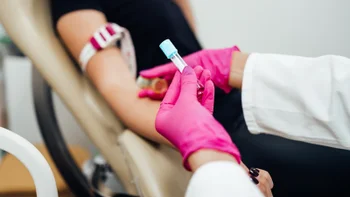 Hyperparathyroidism: closeup blood sample 2212144419