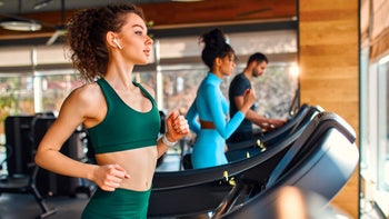 movement exercise: running on treadmill 1417276344