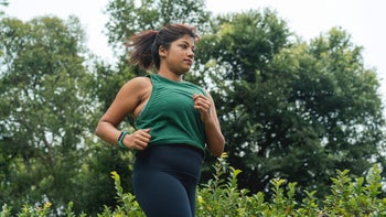 Health: Movement and exercise: woman jogging in park 1390298484