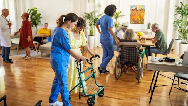 Caregiving: healthcare workers assisted living 1345484093