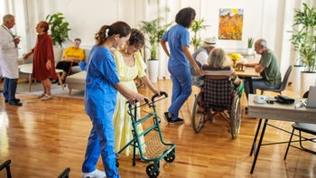 Caregiving: healthcare workers assisted living 1345484093