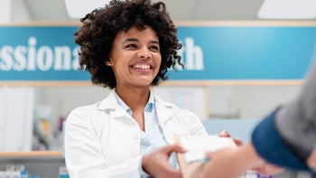 Health insurance: portrait of a pharmacist 2215853182
