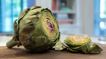 Diet Nutrition: artichoke with the top cut off 2275346214