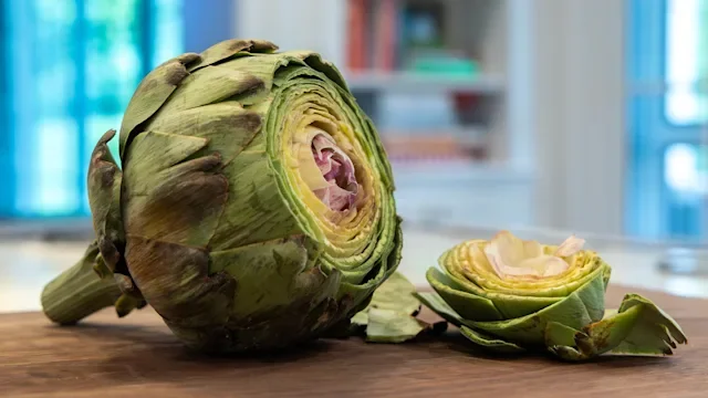 Diet Nutrition: artichoke with the top cut off 2275346214