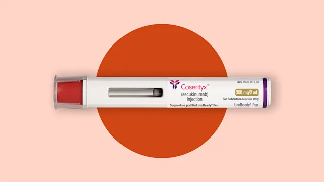 cosentyx: CosentyxUnoReady on red background CourtesyofNovartis