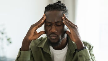 Health: Migraine: man with headache 1473924209