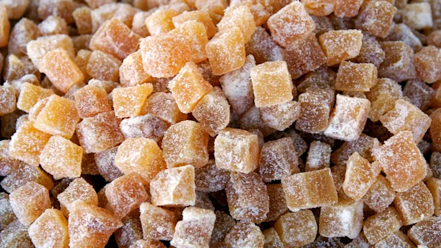 Diet and nutrition: ginger chew candy 145156658