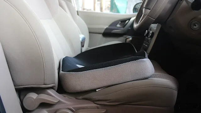 Health: Wound care: closeup coccyx cushion in car 1279139958