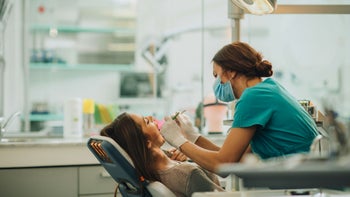 Health: FSA HSA: dentist patient check up 1064904934