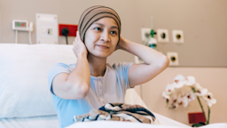 A cancer patient in a hospital bed.
gahsoon/E+ via Getty Images 