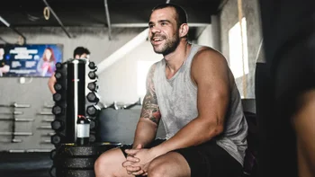 Ozempic: portrait of man at the gym 1151403429