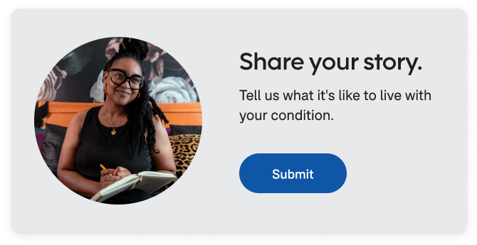 Share your story desktop CTA.