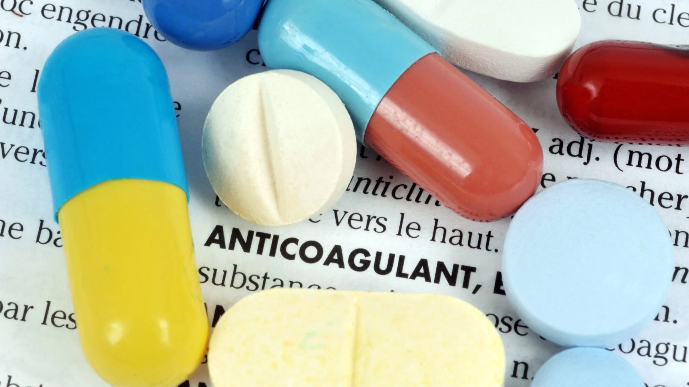 A still-life image of an anticoagulant.