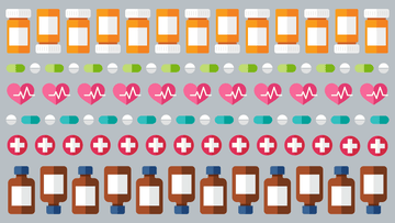 Assortment of pills and bottles