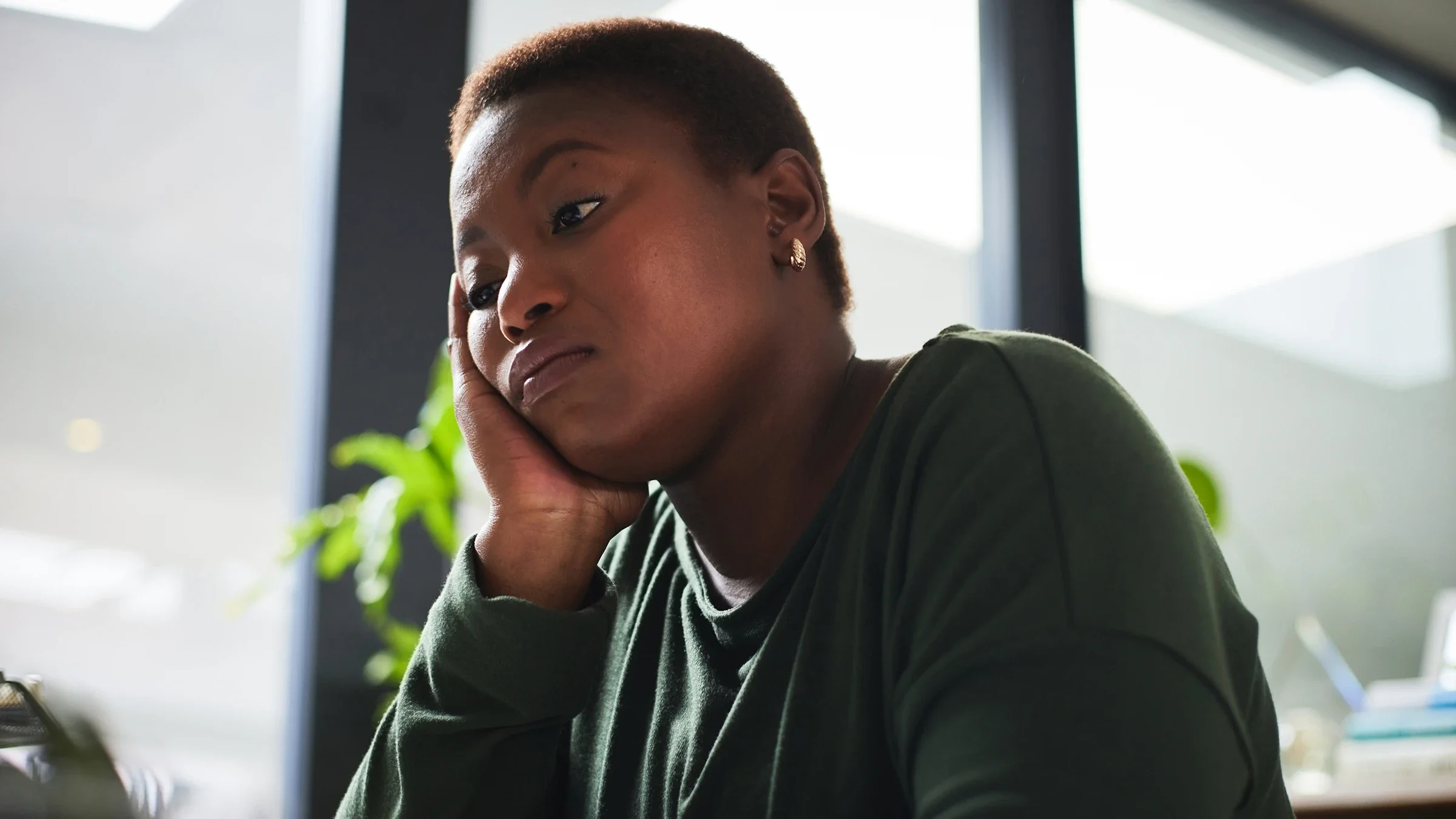 Woman with brain fog