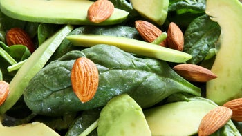 Diet nutrition: Insoluble/soluble fiber: Spinach Avocado Almond Salad 800416996